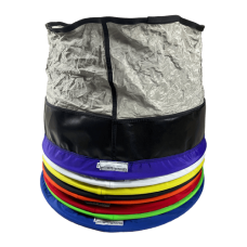 24" Solid Frame Stainless Steel Staggered 8 Bag Kit